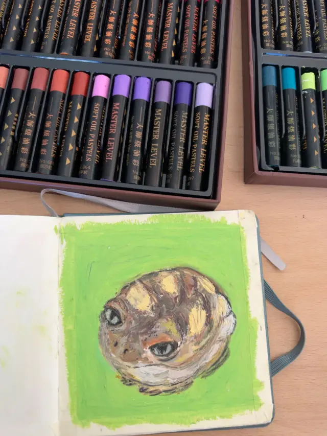 Sort of a happy little frog?