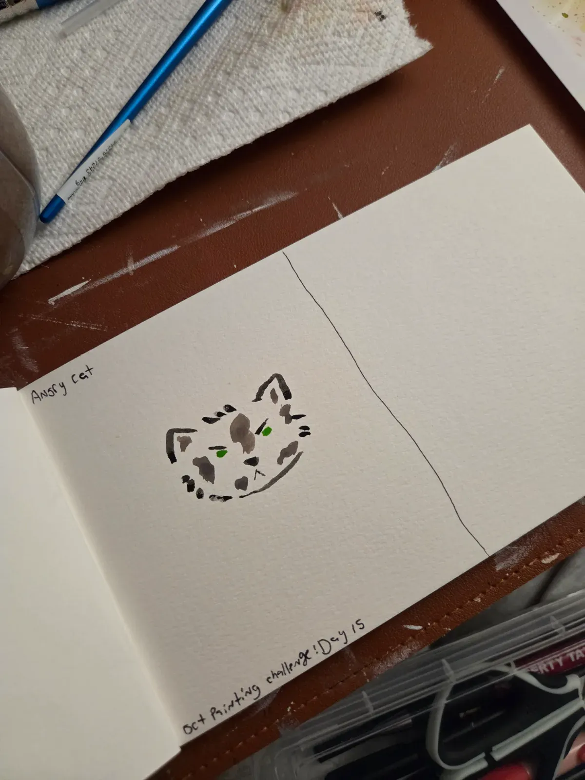 Angry cat