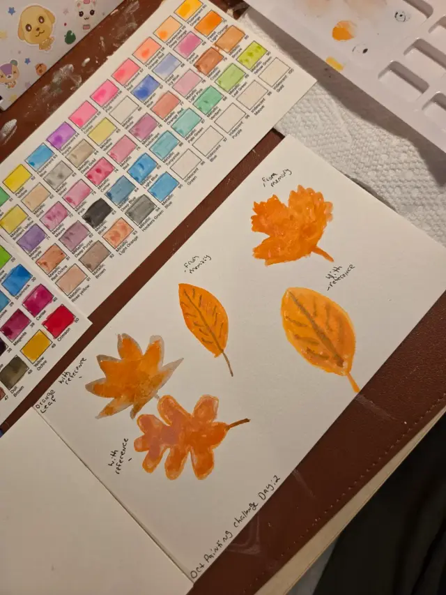 Orange leaf