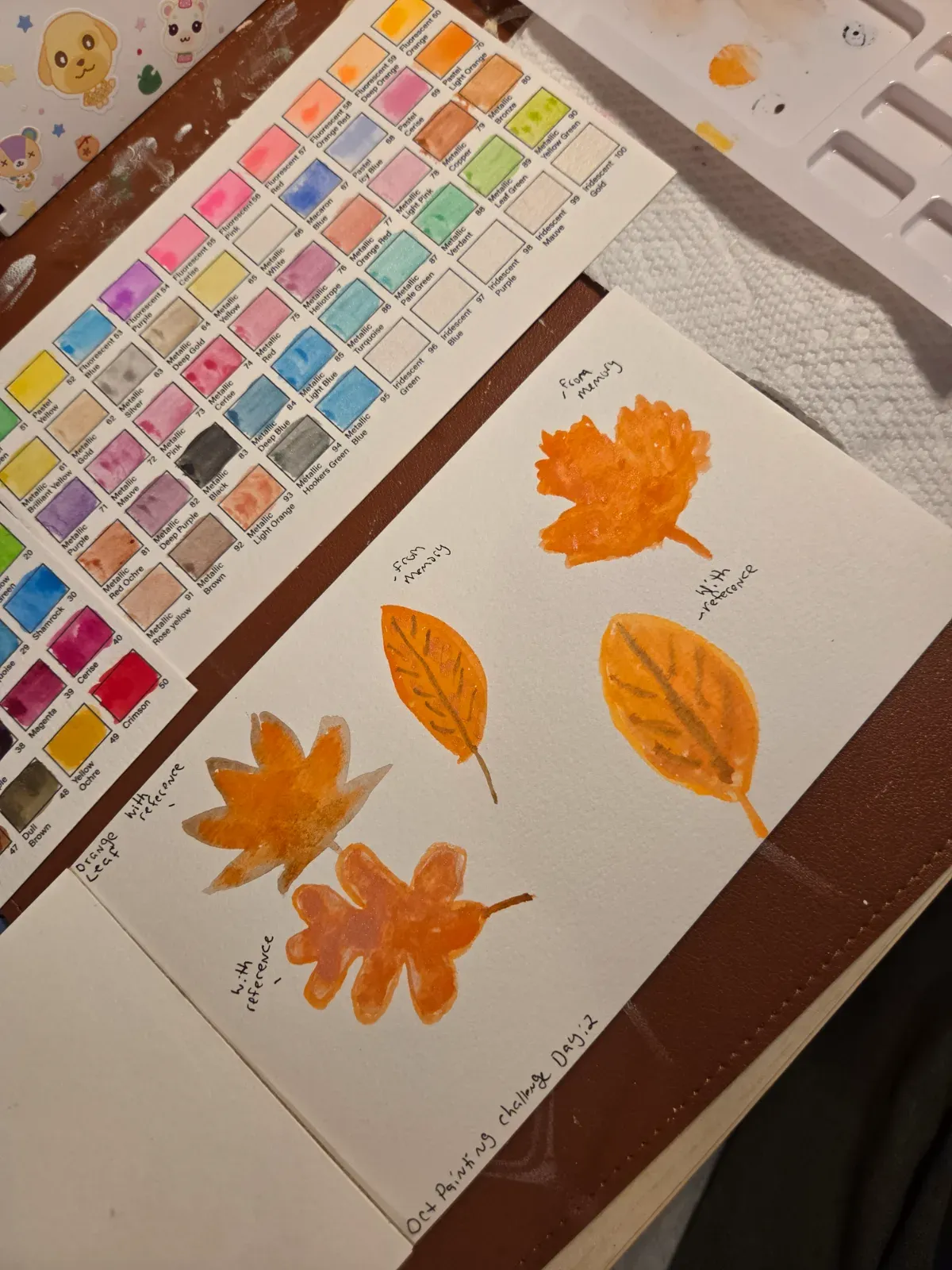 Orange leaf