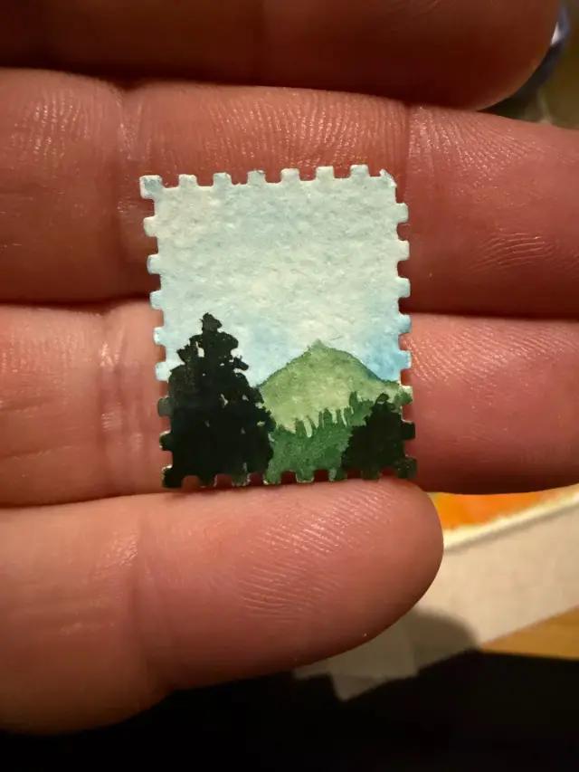Tiniest painting.