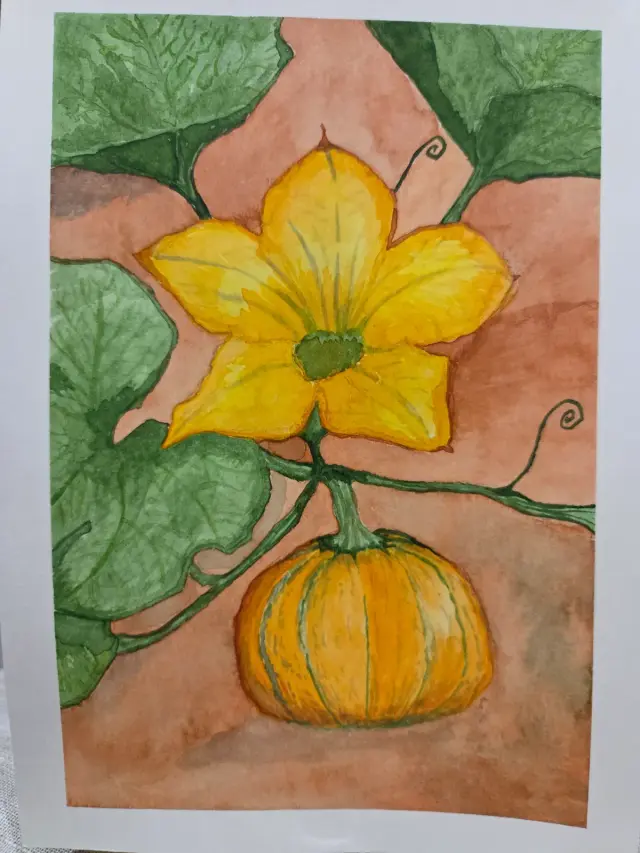 Flower pumpkin
