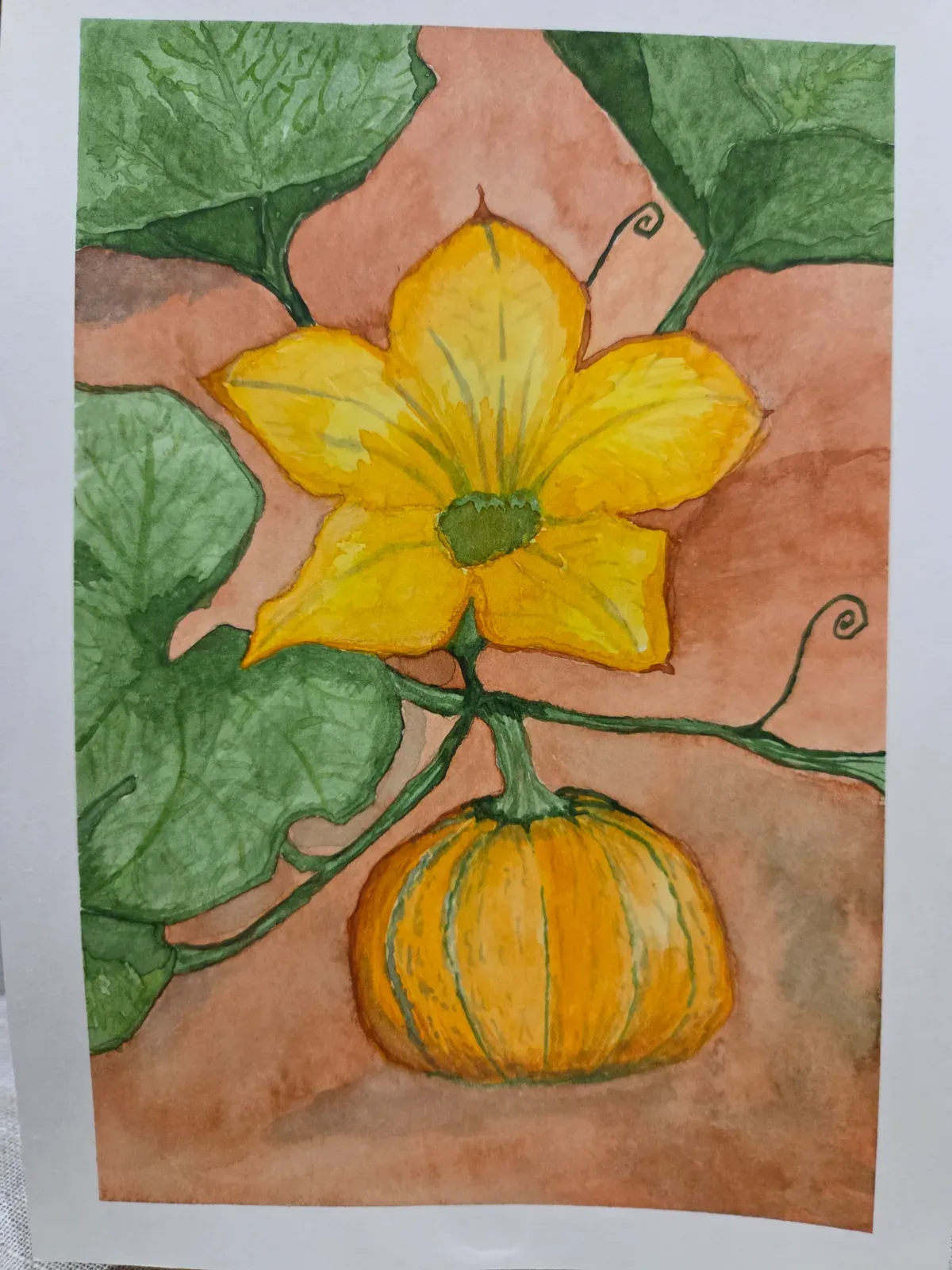 Flower pumpkin
