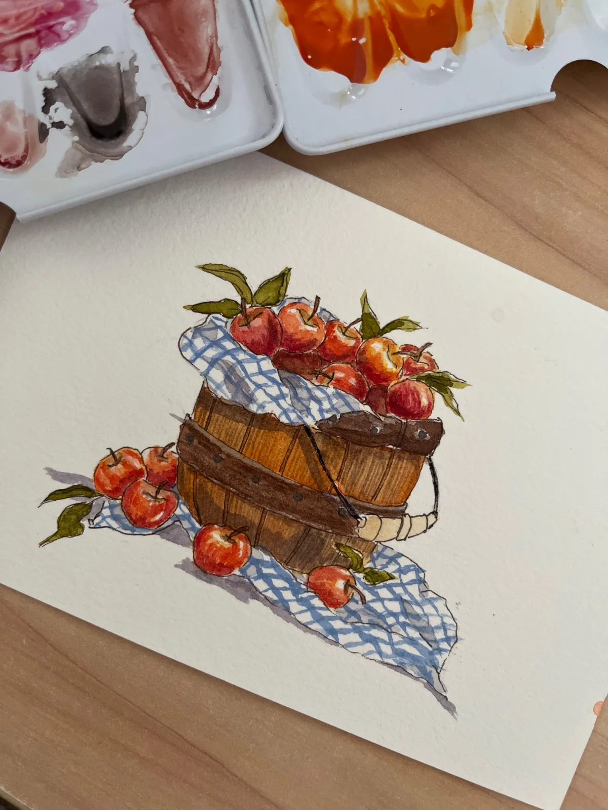 a basket of apples