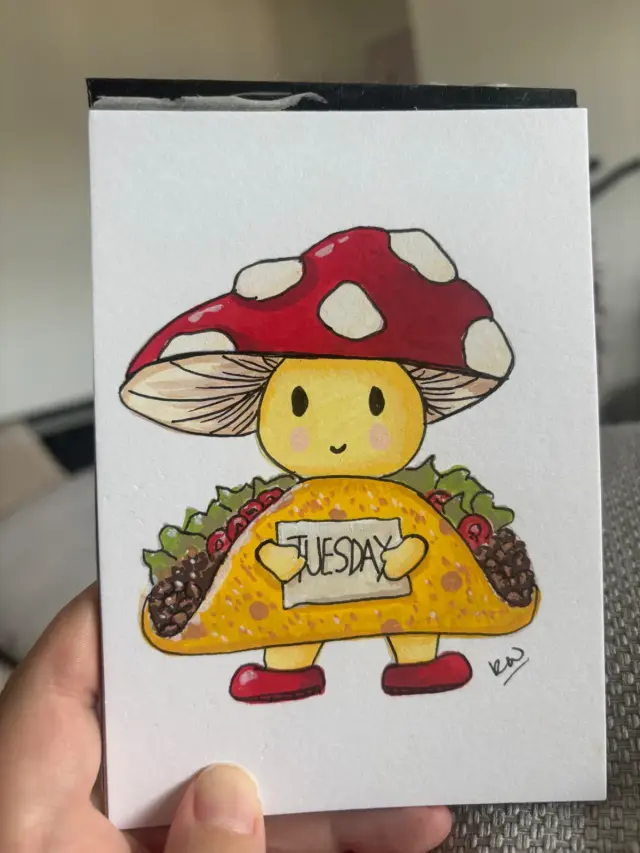 mushroom taco