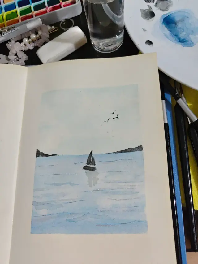Boat in calm waters