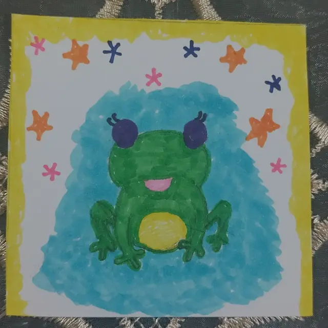 Happy Frog With a Sprinkle of Magic