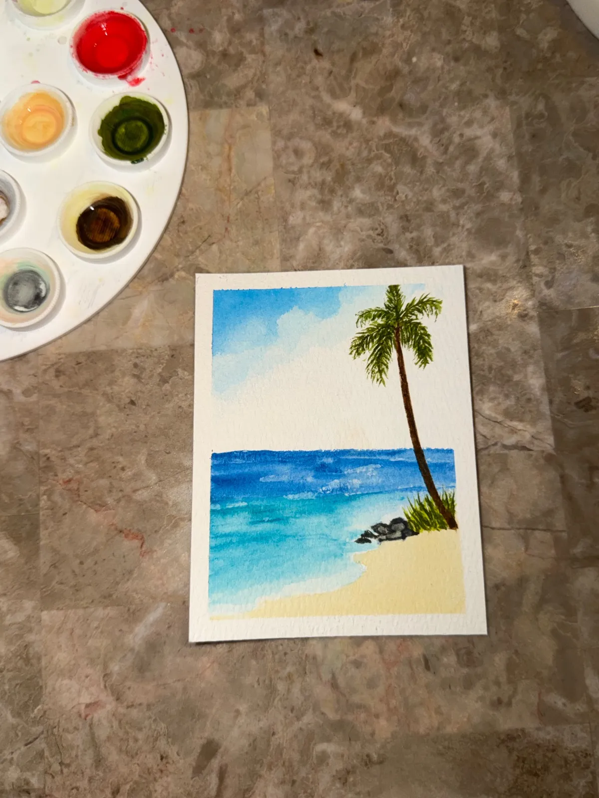 My first try at a beach scene