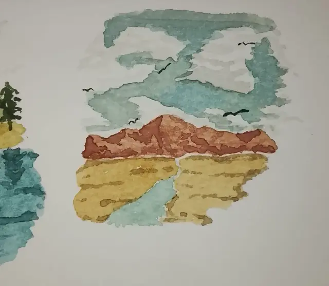 a river that winds toward the mountains