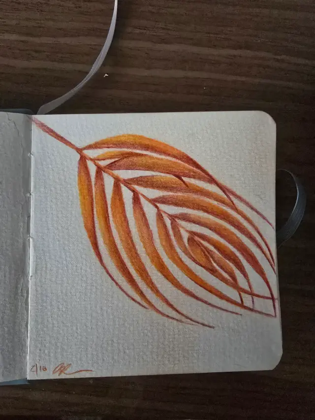 Orange fronds