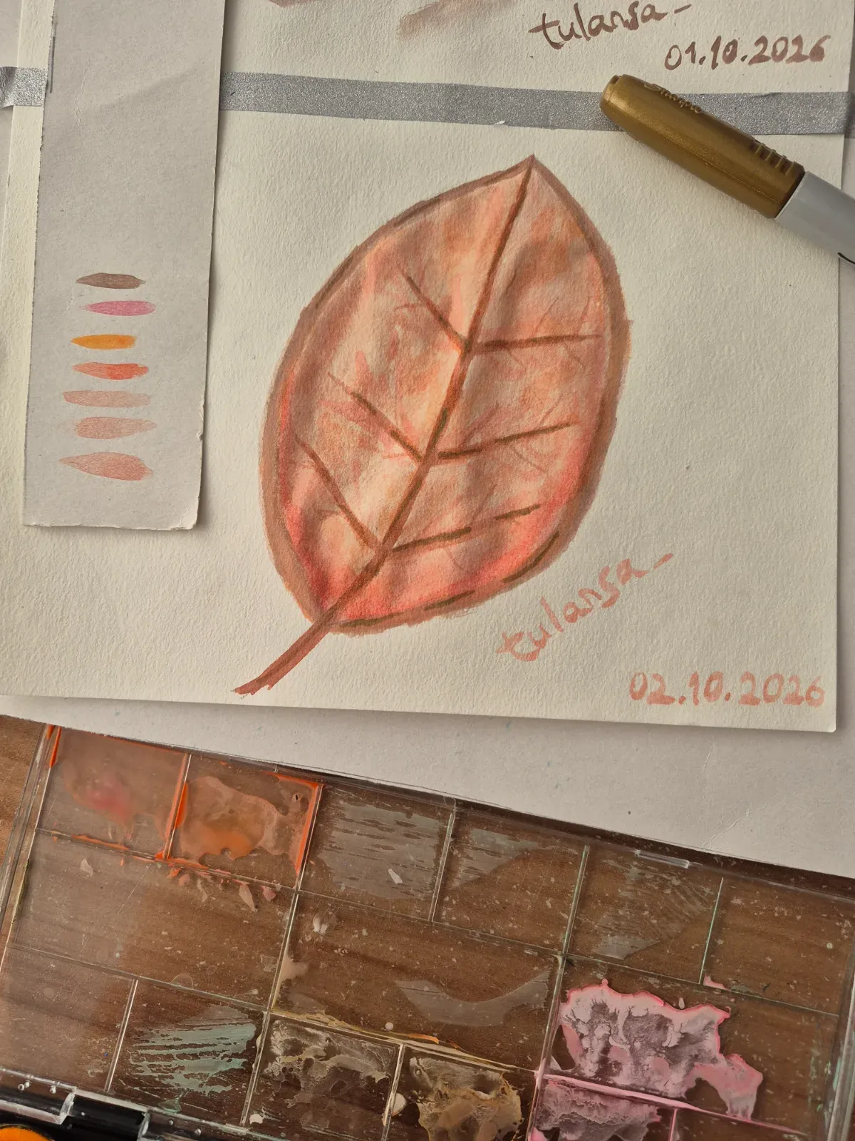 Orangeish leaf