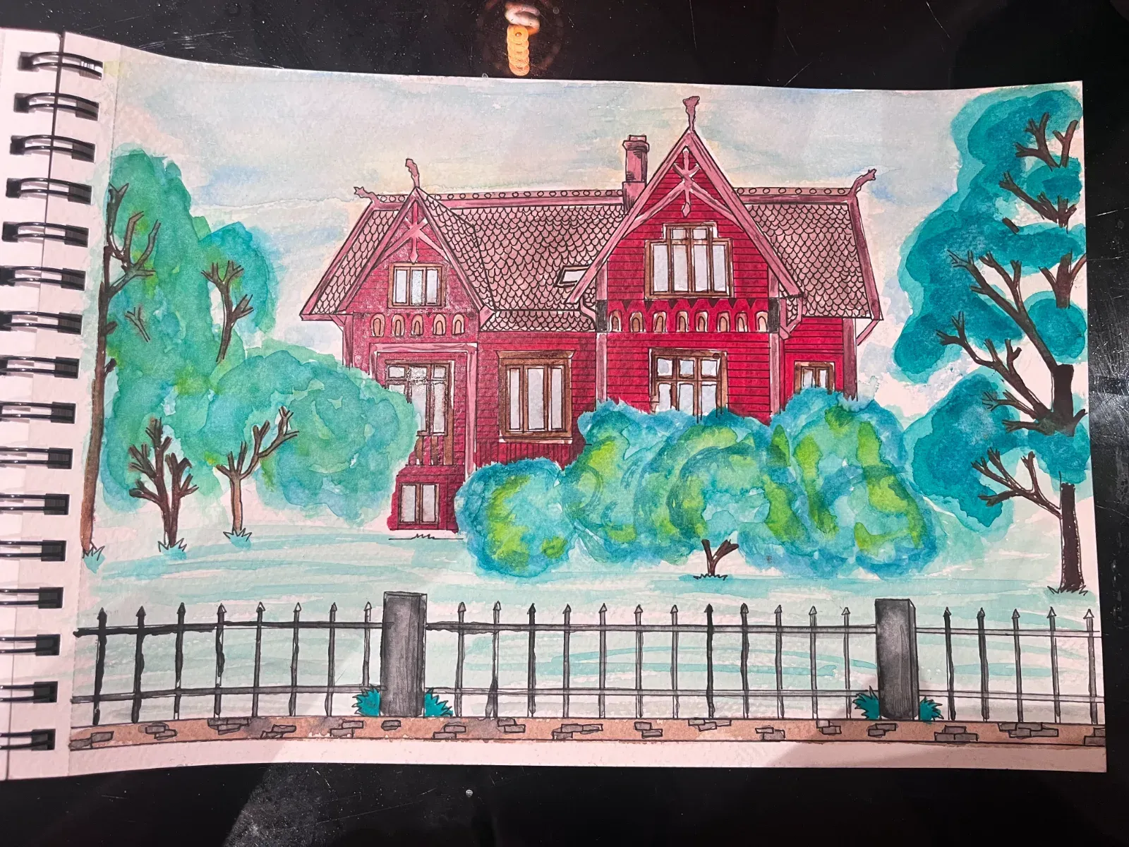 Red house.