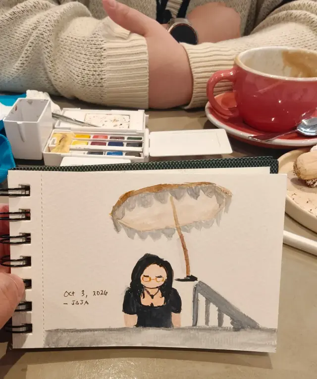 My husband's attempt to watercolor ❤️ ft. Me