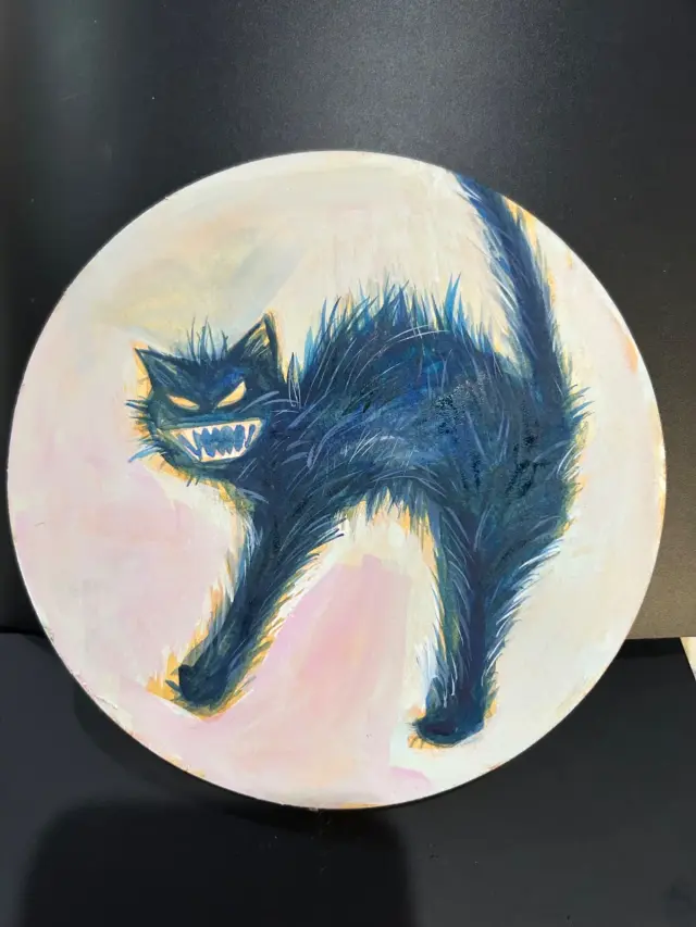 Angry cat