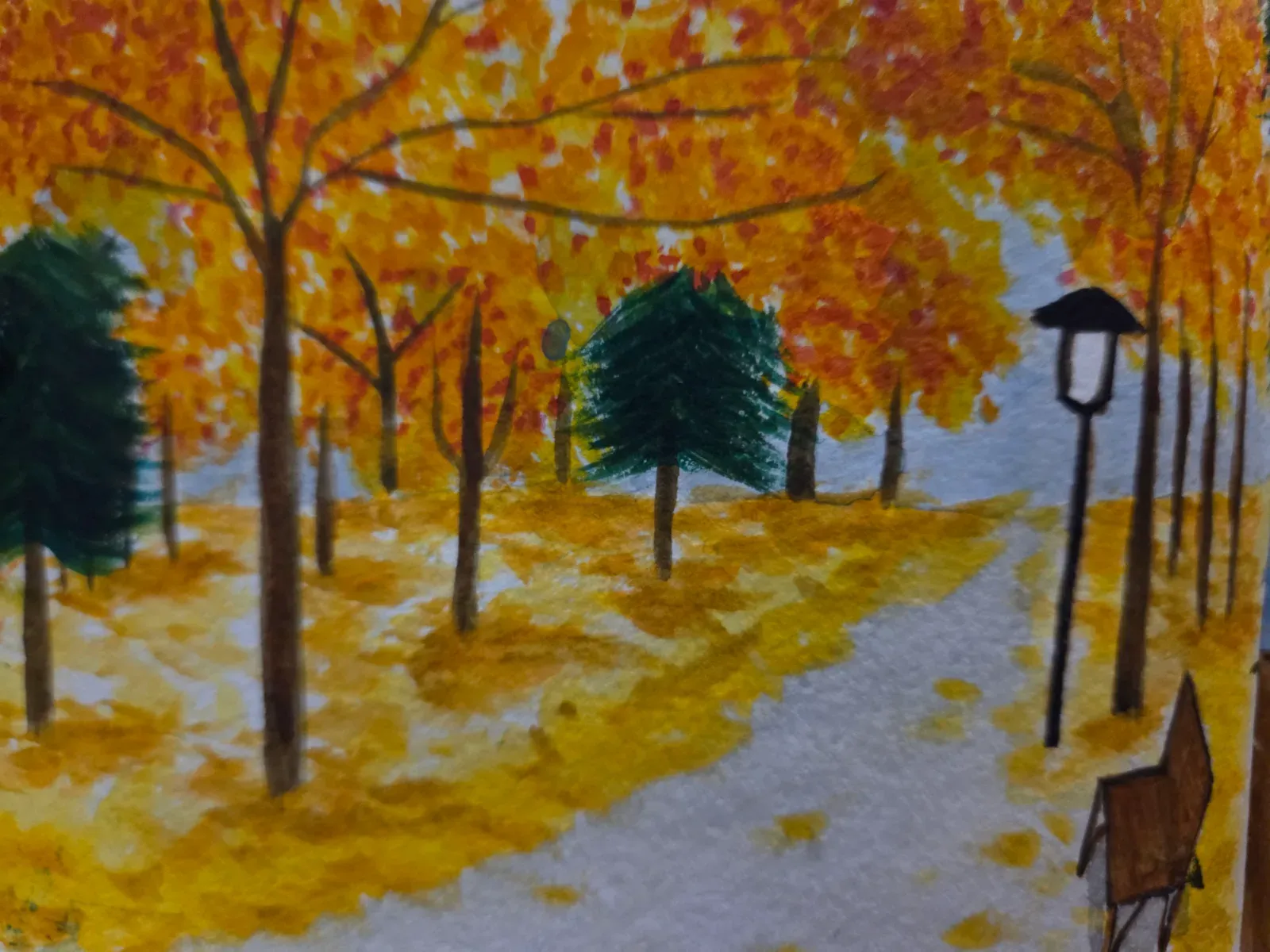 Fall nature park