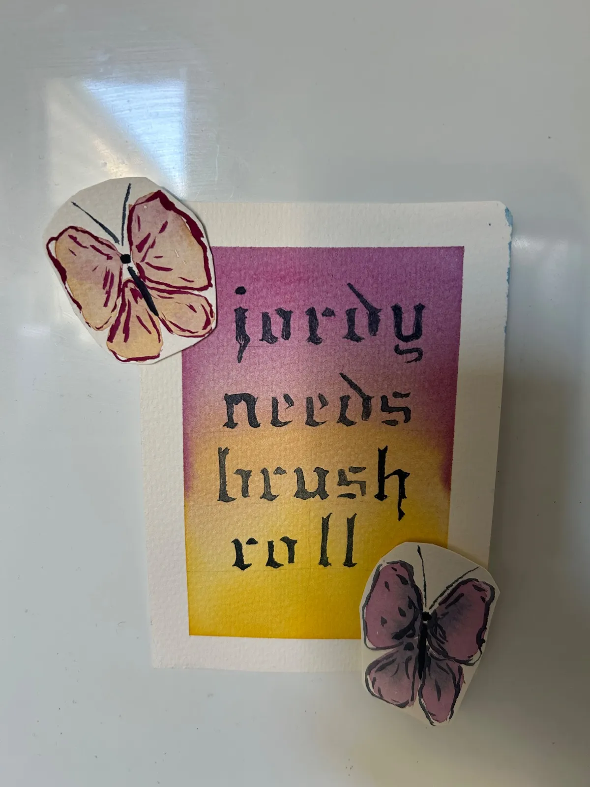 Reminder for my wife