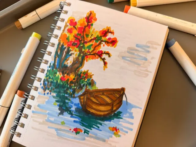 Autumn boat