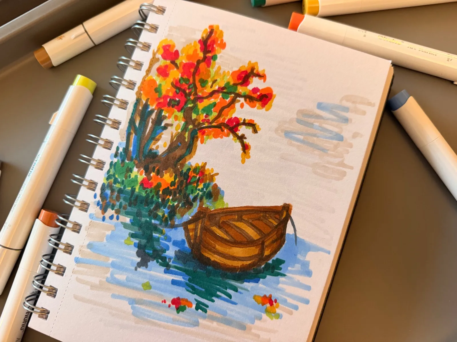 Autumn boat