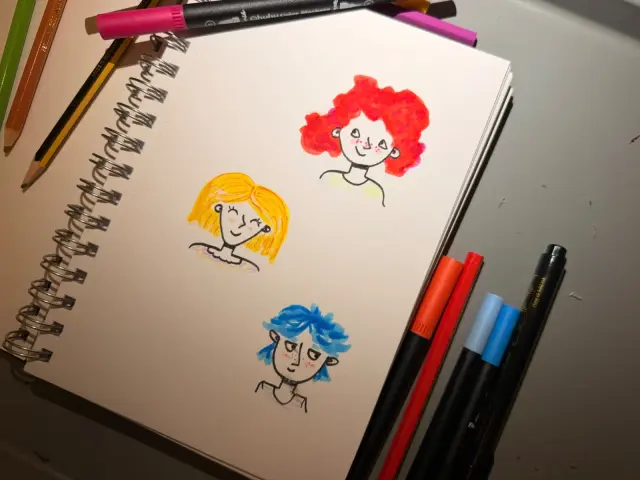 Hair & faces