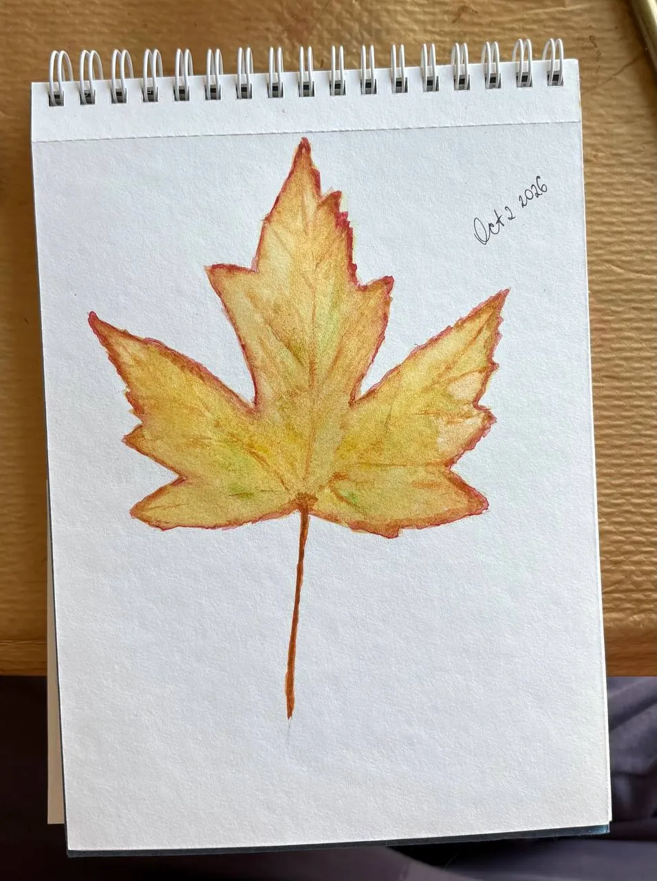 My orange leaf