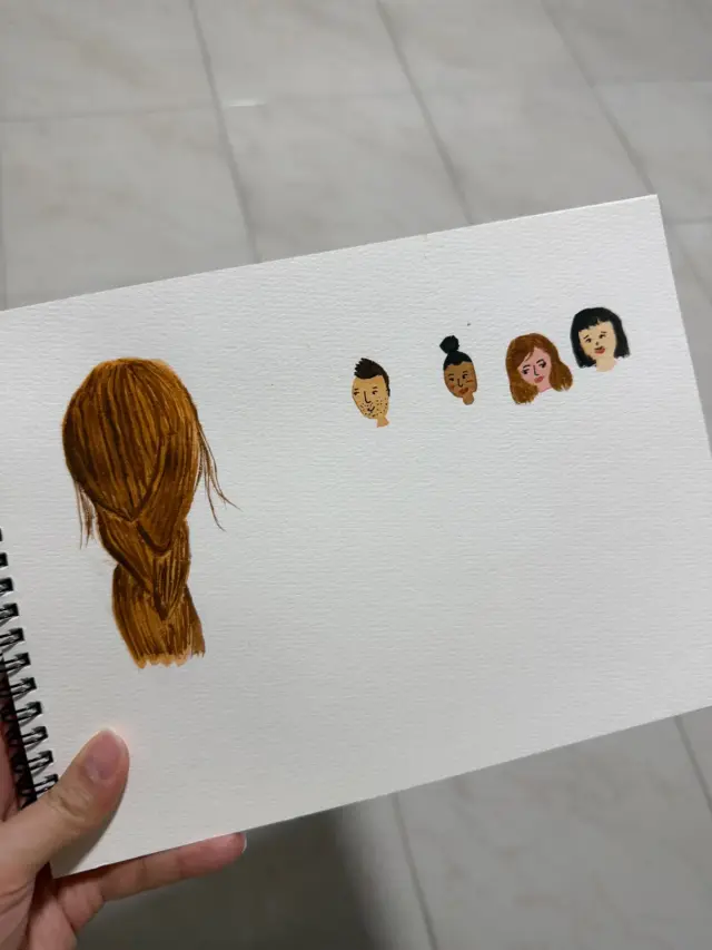 Different type of hair.