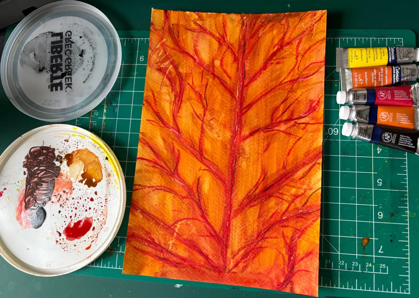 Orange leaf