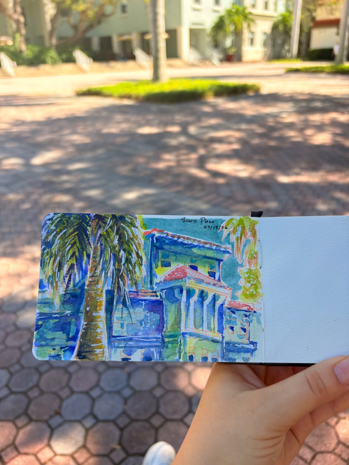 Plaza Plein Air Painting