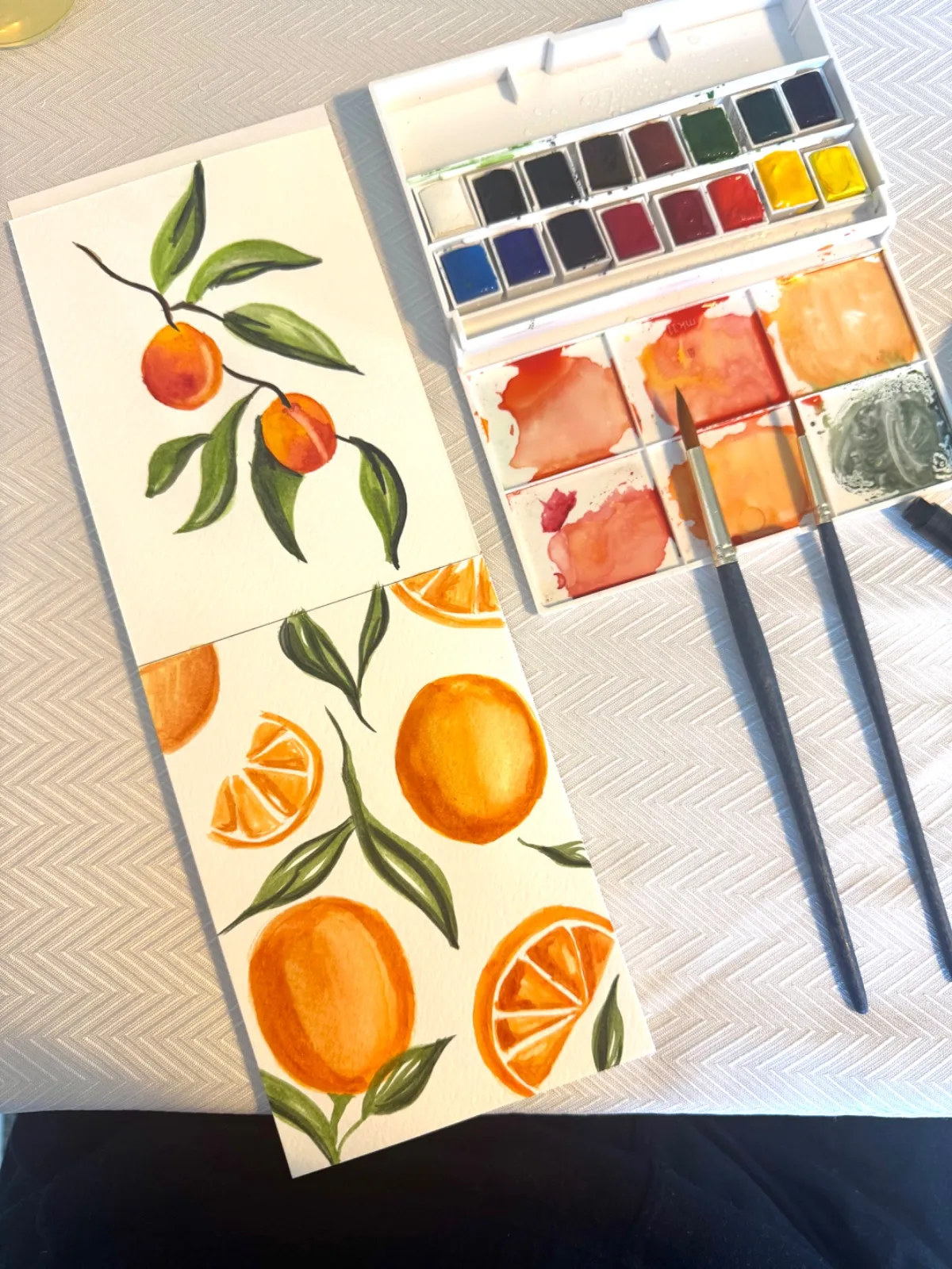 Oranges and peaches
